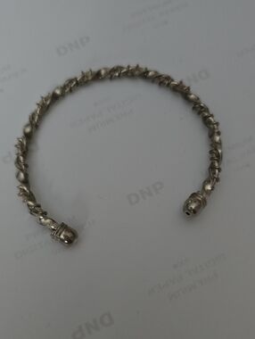 Macy's Silver-Tone Twisted Open Cuff Bracelet